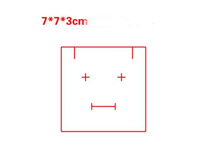 7 * 7 * 3cm هدية كرافت صندوق مجوهرات صناديق حزمة فارغة حقيبة حمل كرتون GA55