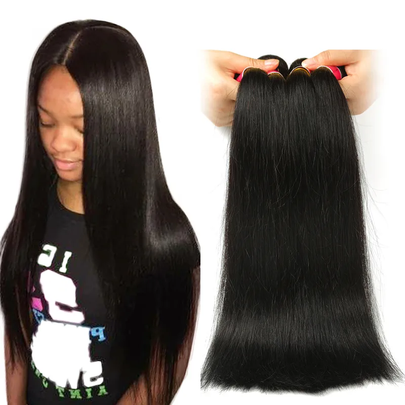 魅力的なクイーンペルーのストレートヘア3バンドル100％Unprocesse Virgin Human Hair Extension Virgin Peruianストレートヘアウェーブバンドル