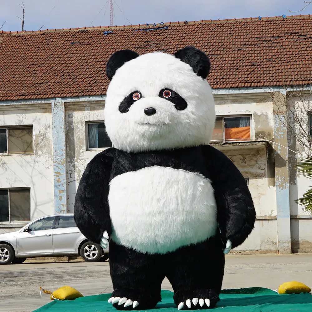 Costumes gonflables de panda chinois géant de décoration de défilé de 2.5m haut