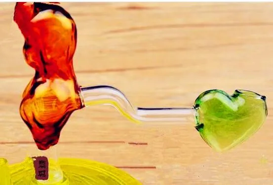 Accessori narghilè bellissimo vaso a forma di cuore Bong in vetro all'ingrosso Bruciatore a nafta Tubi in vetro Tubi l'acqua Piattaforme petrolifere Fumatori