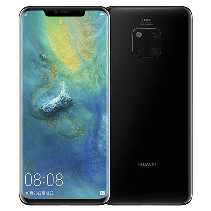 Оригинальный Huawei Mate 20 Pro 4G LTE мобильный телефон 8 ГБ ОЗУ 256 ГБ ROM KIRIN 980 OCTA CORE Android 6.39 "OLED полный экран 40.0MP AI IP68 NFC 3D лица ID 4200MAH Умный сотовый телефон