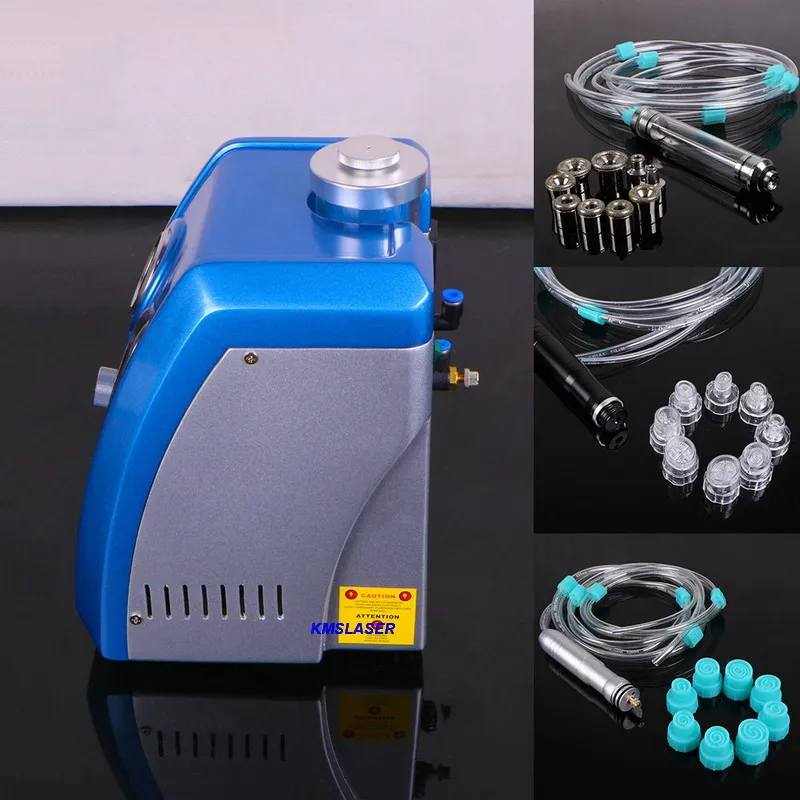 Tragbare 3-in-1-Diamant-Mikrodermabrasions-Hautstrahl-Peeling-Gesichtspflege-Akne-Entfernungsmaschine