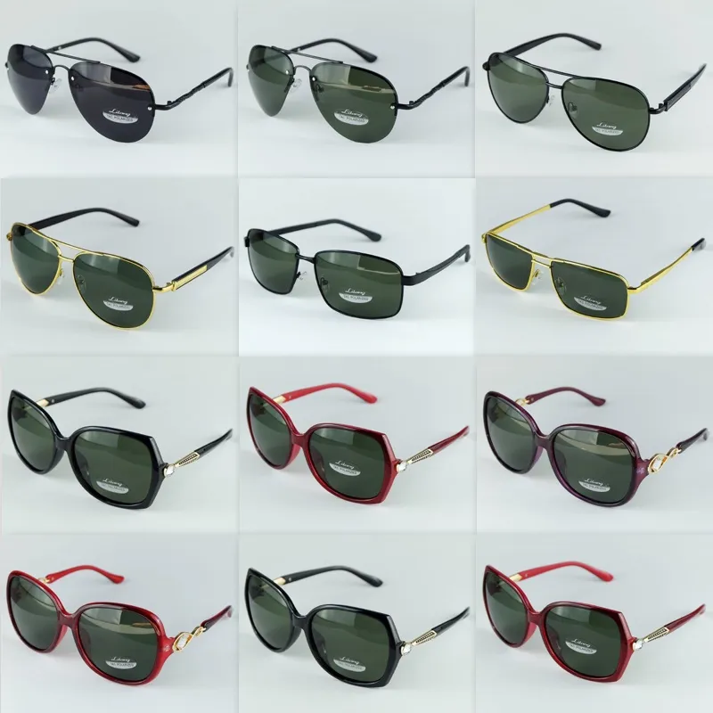 Groothandel gepolariseerde zonnebril voor man en vrouw polariserende zonnebril brillen UV400 goede kwaliteit mix modellen