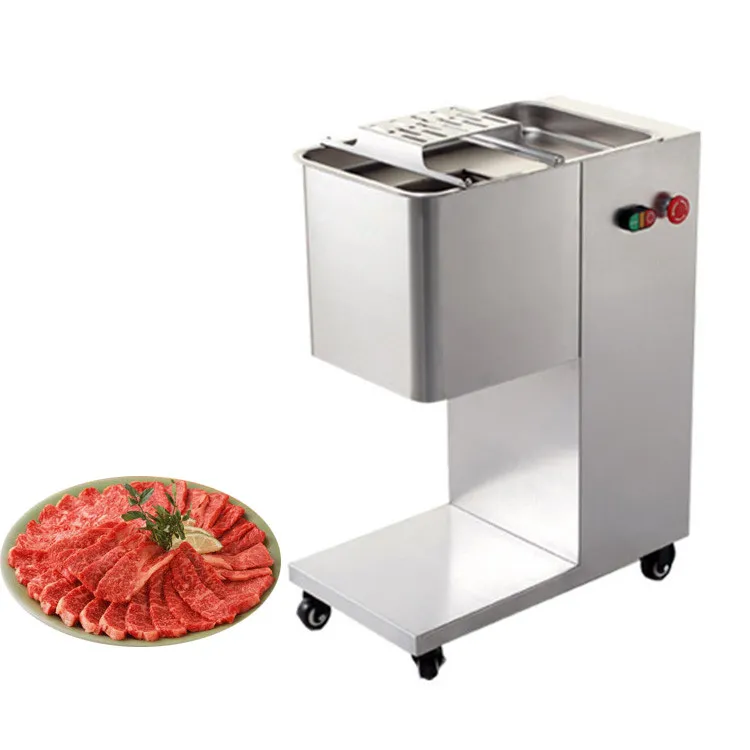 Qihang_top 500 KG máquina cortadora de rodajas de carne comercial máquina cortadora de rodajas de carne fresca eléctrica de acero inoxidable precio