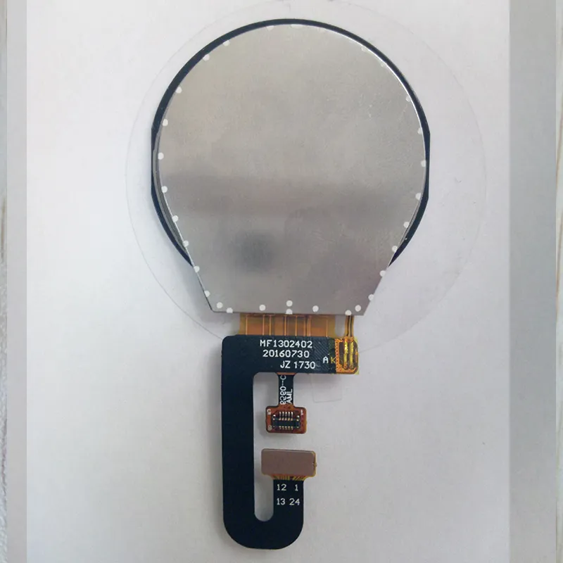 AML130A2402A 1.3 inch 240*240 round tft lcd Module display with CTP touch screen and IPS viewing angle for smart watch