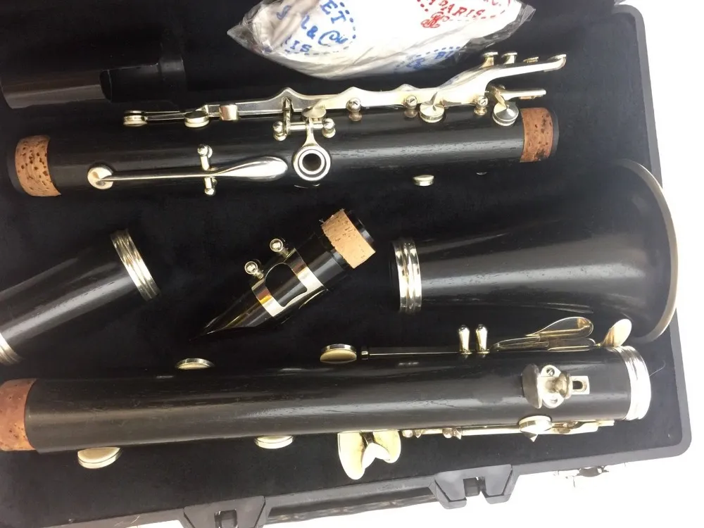 BUFFET E11 clarinete com bocal Acessórios 17 chave Bb Tone Sândalo Ebony / Bakelite Professional Intermediate Woodwinds Student Modelo