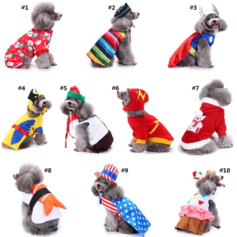 Festive Pet Costumes Halloween, Christmas Birthday Dog Clothes