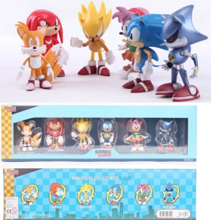 Blocos De Construção Educacionais Sonic Minifiguras Brinquedos De