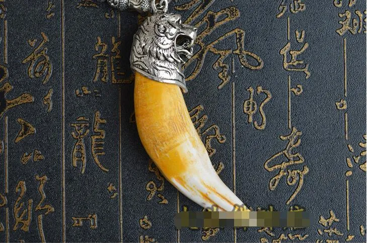 Tiger discount tooth pendant