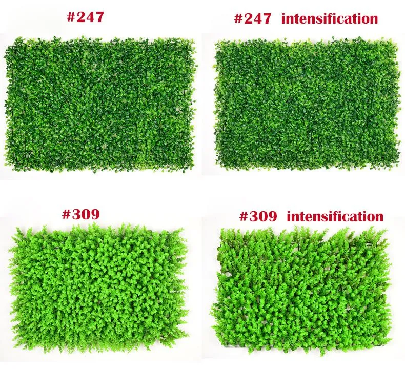 Environment Atificial Turf Wall Milan Eucalyptus Plastic Proof Lawn 60*40cm Outdoor Ivy Fence Bush Plant Wall Garden Decorations