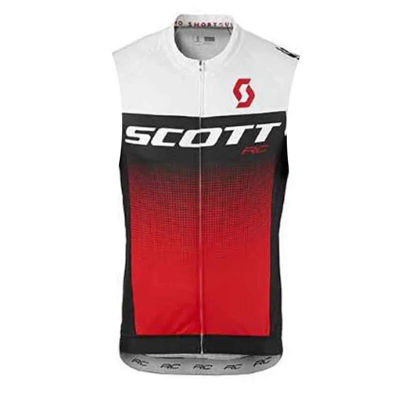 Scott Equipe Ciclismo Sem Mangas Jersey MTB Bicicleta Tops Road Racing Colete Ao Ar Livre Esportes Uniforme Verão Respirável Bicicleta Camisas Ropa Ciclismo S21042240