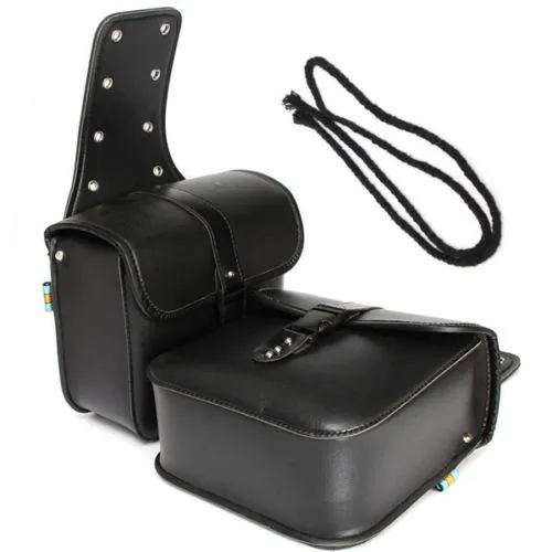 Perfekt användning Mini Motorcykel PU -läder sadelväskor Sidan förvaringsverktyg Pouch223R