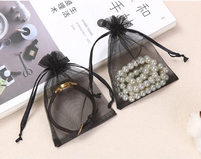 Jewelry Organza Gift Bag 4in x 6in 10x15cm pack of 100 Travel Drawstring Pouch4569574