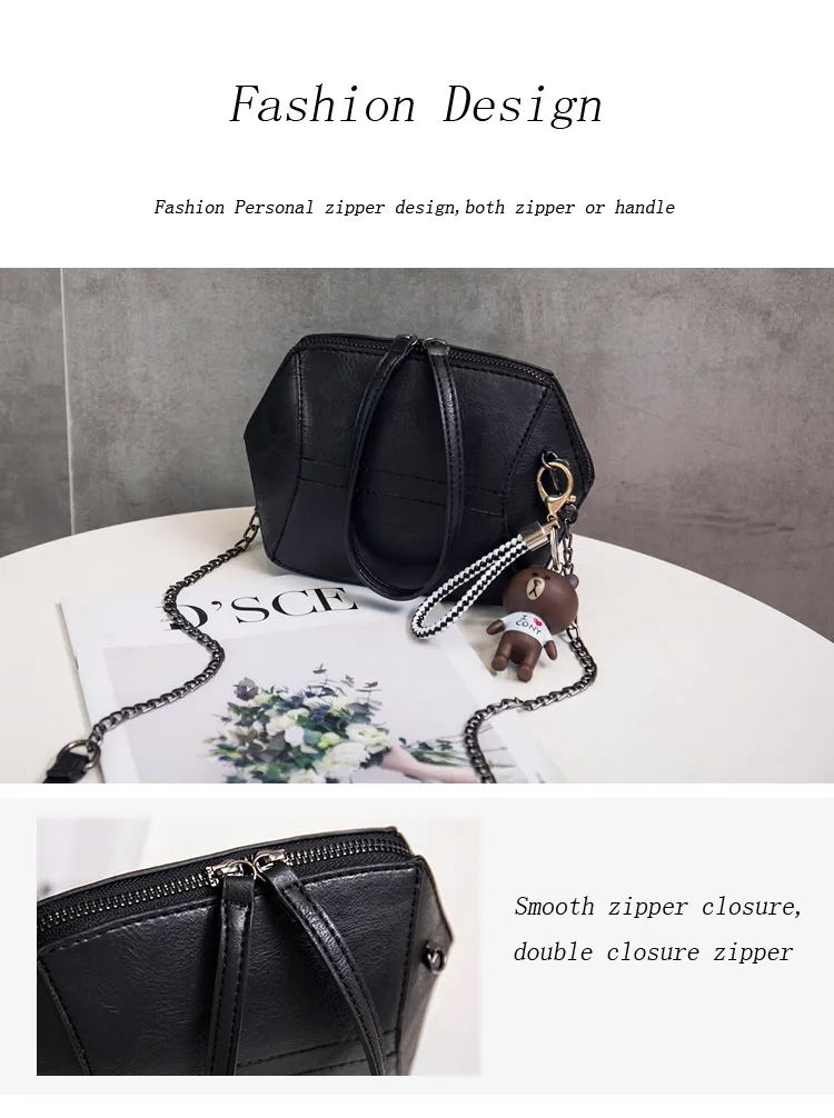 Livraison Gratuite Chaîne Sac Femmes Fille 2018 Nouveau Design Hong Kong Style Rétro Mode Coréenne Sac À Main Unique Sac À Bandoulière Au Détail En Gros