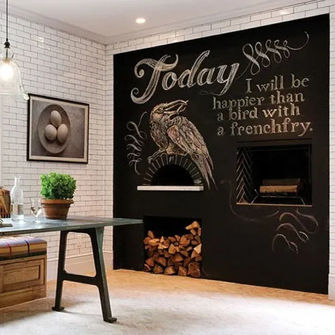 Art Muursticker Chalk Board Blackboard Stickers Verwijderbare Teken Decor Muurschildering Decals Kinderkamers 40 * 200cm