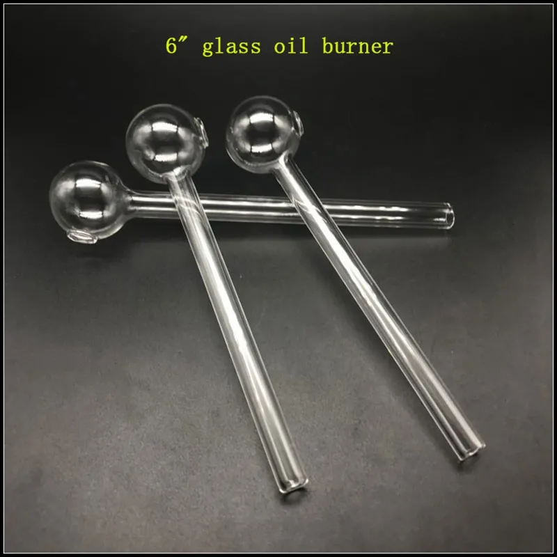 New! Cheapest 6 Inch Glass Oil Burner Pipe Water Bongs Clear Bubble Pyrex Glass Oil Burner Pipes Water Bongs For Tobacco Smoking Accessories