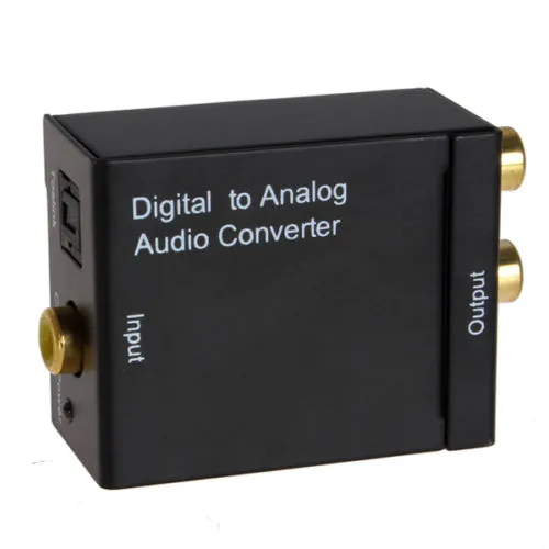 良い品質デジタルアダプタデル光学同軸RCA TOSLINK信号へのアナログオーディオコンバータアダプタケーブル