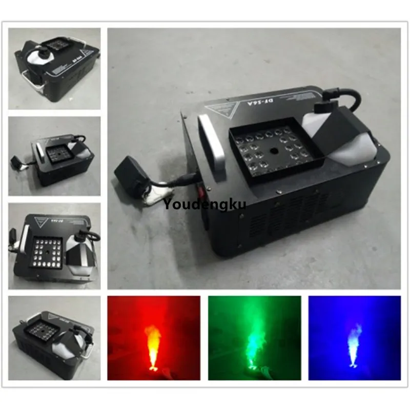 24x3W RGB LED آلة الدخان DMX الضباب آلة مع الصمام ضوء آلة تعفير 1500W