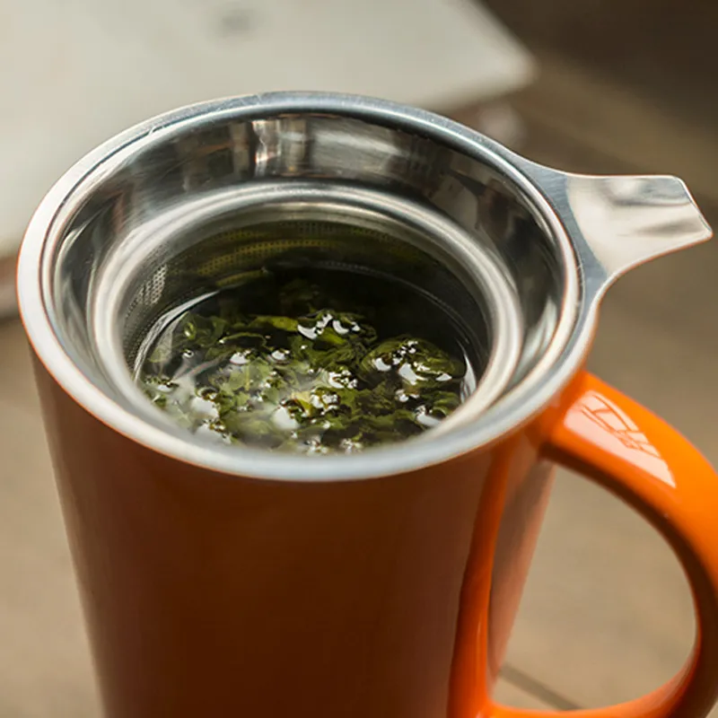 Återanvändbar rostfritt stål Tea-silmesh Infuser Korg Lös Tea Leaf Infusers Herb Filter för Mugg Cup Tekanna Tea Tillbehör