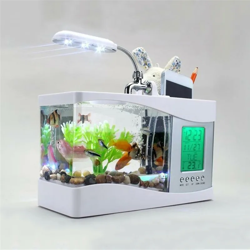 Lampe LED ultra-petite pour petits aquariums, mini lampes à clip