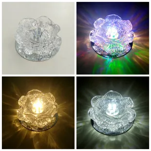 Nowa Round LED Third Gear Change Crystal Aisle Lights Nowoczesne Korytarz wejściowy Oświetlenie domowe