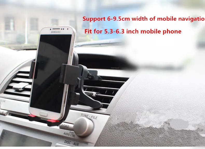 Car Holder Air Vent Bracket Clip For Mobile Phone GPS Multiple Colors Pinch Arm Outlet Rack EVA Sponge ABS9062520