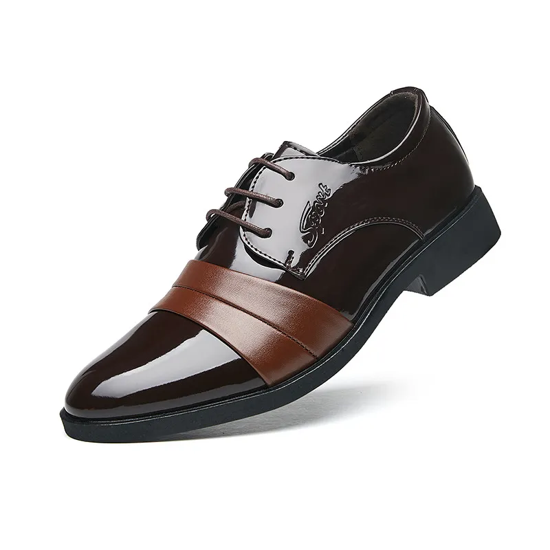 Oxford skor för män kontorsskor män Gents skor mode kväll klänning zapatos de charol hombrre sapatos social masculino chausure homme