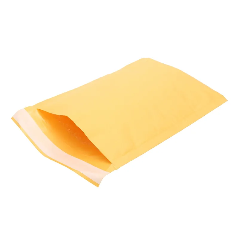 kraft PE Bubble mailing bags 11x13cm for postal transport cloths packaging pouches envelop self-seal adhesion added Envelopes Bags