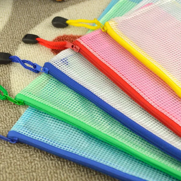 A3 / A4 / A5 / A6 / B4 / B5 / B6 Grid Transparante Document Tas PVC Zipper Briefpapier Pouch Filing Products Bag LZ1887