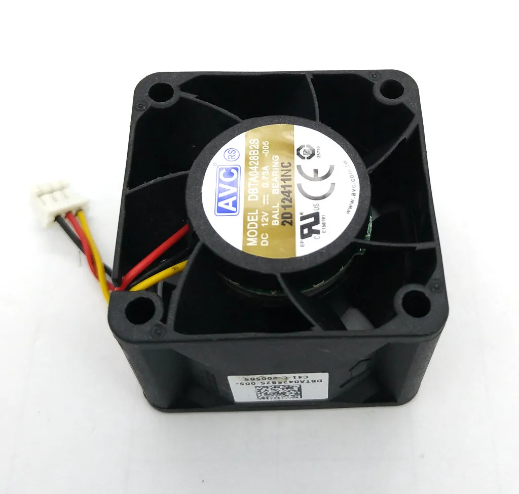 Original AVC DBTA0428B2S DC12V 0,73A 40x40x28mm 4cm 3LINE COMPOUNT