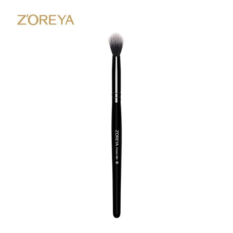 ZOREYA Marca Maquiagem Dos Olhos Pincel Preto Vinco Make Up Brushes Macio Cabelo Sintético Portátil Maquiagem Dos Olhos Ferramentas de Viagem Escova Cosmética