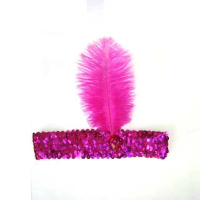 2018 Cute Feather Fascia 1920 Flapper Paillettes copricapo Costume fascia la testa Favore di partito