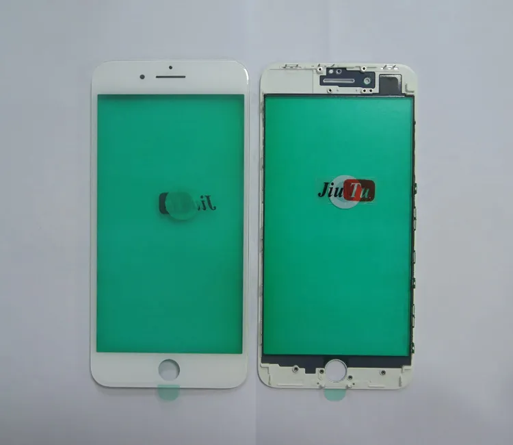 OEM-Telefon-LCD-Panel-Bildschirmreparatur 2-in-1-Kaltpress-Frontglas mit Einfassungsrahmen für iPhone 8 Plus-Teil