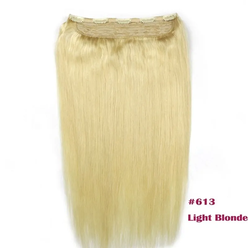 clip in 100 human hair extensions braziliaanse maagdelijk haar steil golf clip in haar 100g met 5 clips