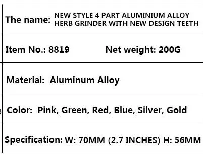 Średnica 70 mm nowy aluminium cztero -warstwowy okrągły okrągły moment wklęsający Nowy młynek do zębów