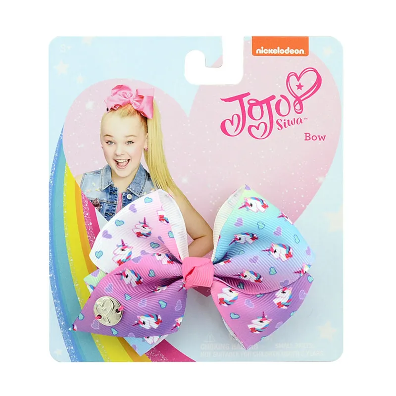 Noeud Cheveux JoJo Siwa – Sapin De Noël – Noir Et Arc-en-ciel – Pompon – Cadeau