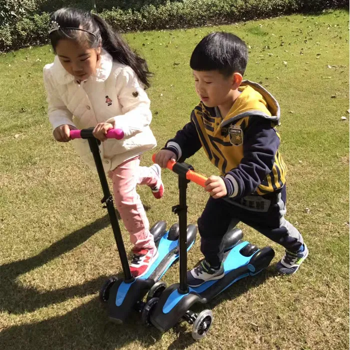 2018 China Factory gros bébé scooter/trois roues enfants balance vélo/mini vélo d'équilibre/jet kick scooter avec feu de vapeur