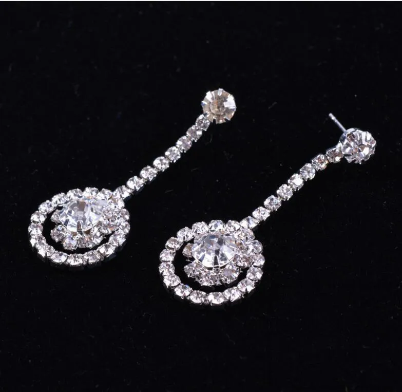 Nouvelle livraison gratuite cristaux mariage mariée bijoux accessoires ensemble boucle d'oreille + collier cristal feuilles conception avec fausses perles HKL53