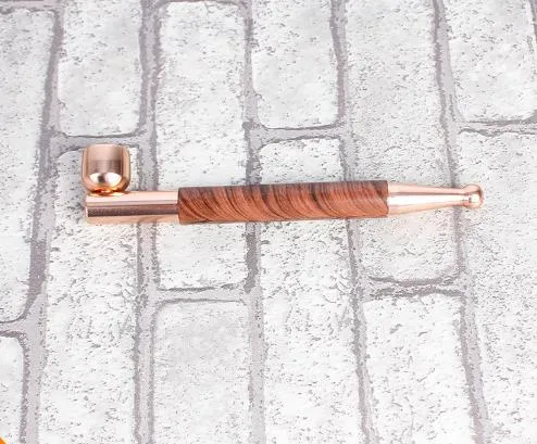 クリエイティブな新しい小型 - 銅の乾式タバコの棒の金属のプルロッドフィルタリングの取り外し可能な洗紙パイプ