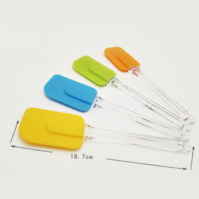 New Silicone Spatula Baking Scraper Cream Butter Handled Cake Spatula Cooking Cake Brushes Kitchen Utensil Baking Tools 