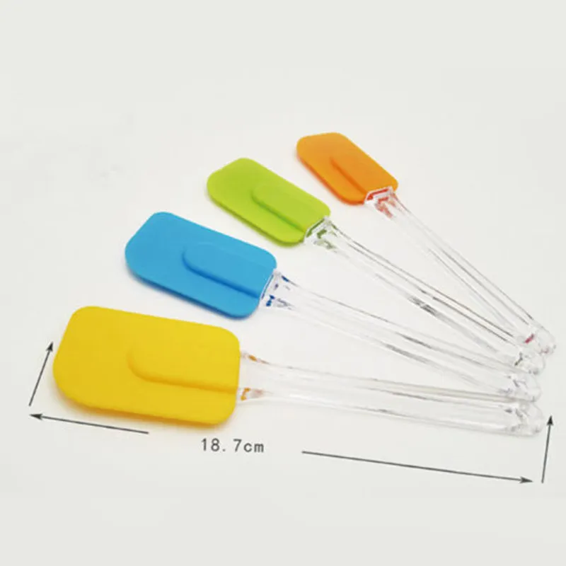 Nova Espátula De Silicone Raspador De Baking Creme Manteiga Bolo Tratado Espátula Cozinhar Bolo Escovas Utensílios de Cozinha Ferramentas de Cozimento Frete grátis