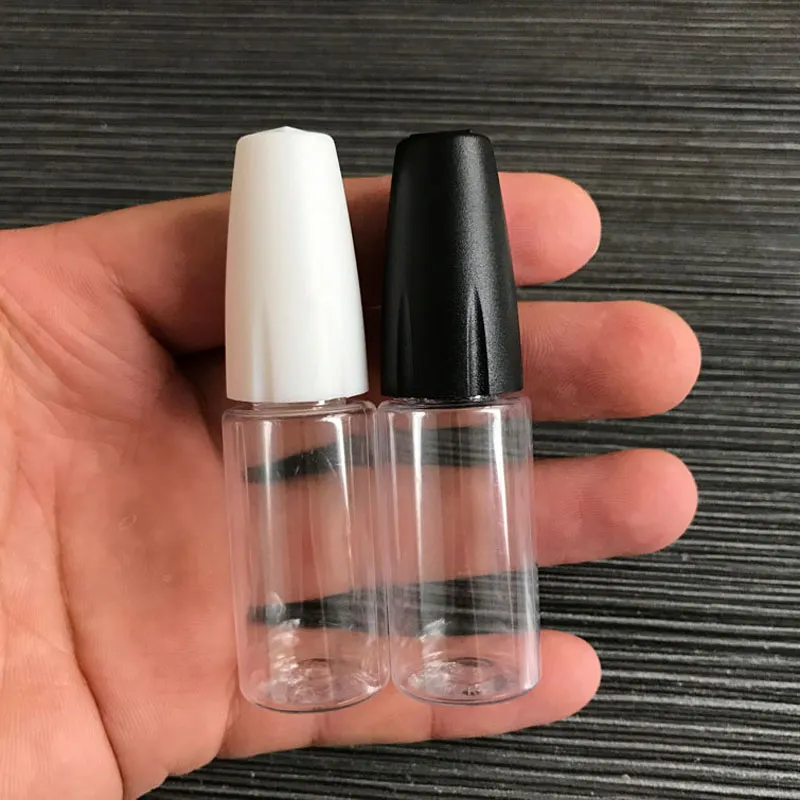 Nuove bottiglie contagocce in plastica da 10 ml con punte in metallo Bottiglia vuota con ago Contenitore in plastica PET liquido Vapor E Juice9201554