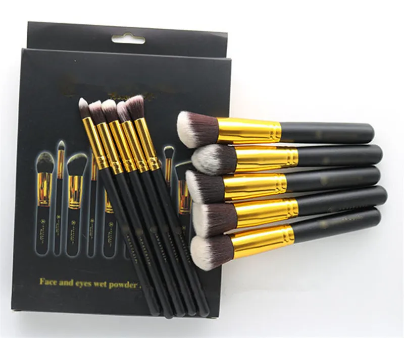 Makeup Brush Set Pink Black Cosmetics Eye Foundation BB Cream Powder Blush Kabuki Brush Kit Make Up Brushes Tools1237115