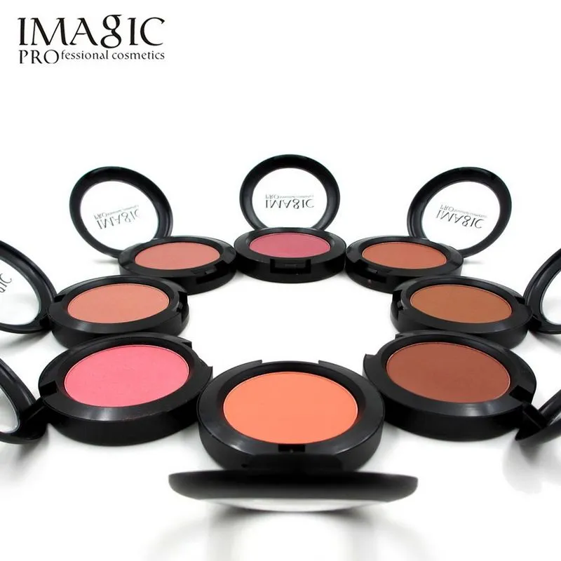 IMAGIC Makeup Cheek Blush Powder blusher different color Powder pressed Foundation Face Makeup Blusher with retail packing