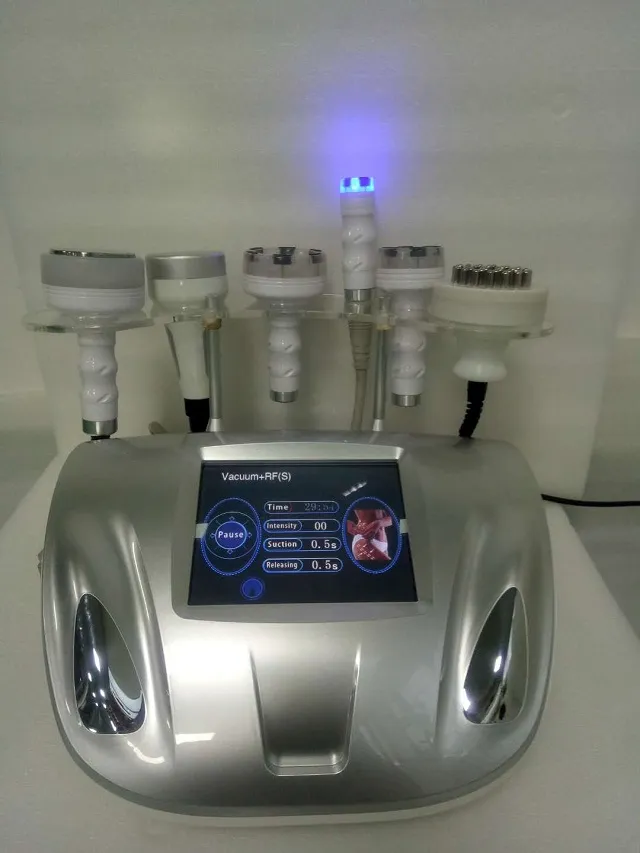 6 In 1 RF Huidverstrakking Ultrasone Cavitatie 80K Afslanken Vacuümtherapie Machine Buttocks Uitbreiding