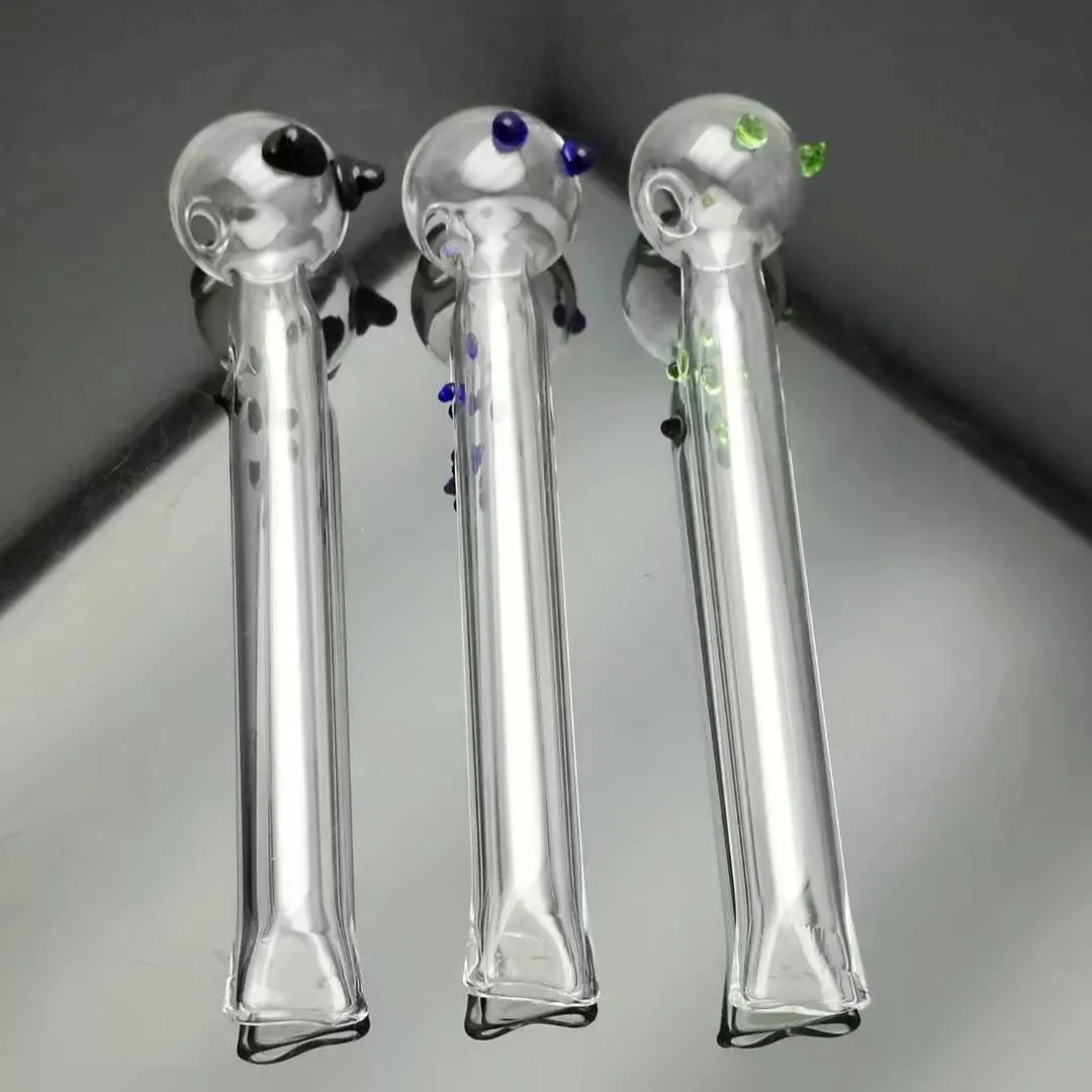 Glazing pot with flat mouth , Wholesale Glass bongs Oil Water Pipes Glass Pipe Oil Rigs Smoking ,