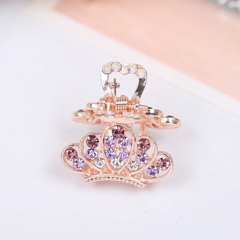 Vintage Shining Crystal Mini Butterfly Crown Hair Claw Clip Women Girls Hair Clips Hair Accessories Nice Gifts Whole3979800