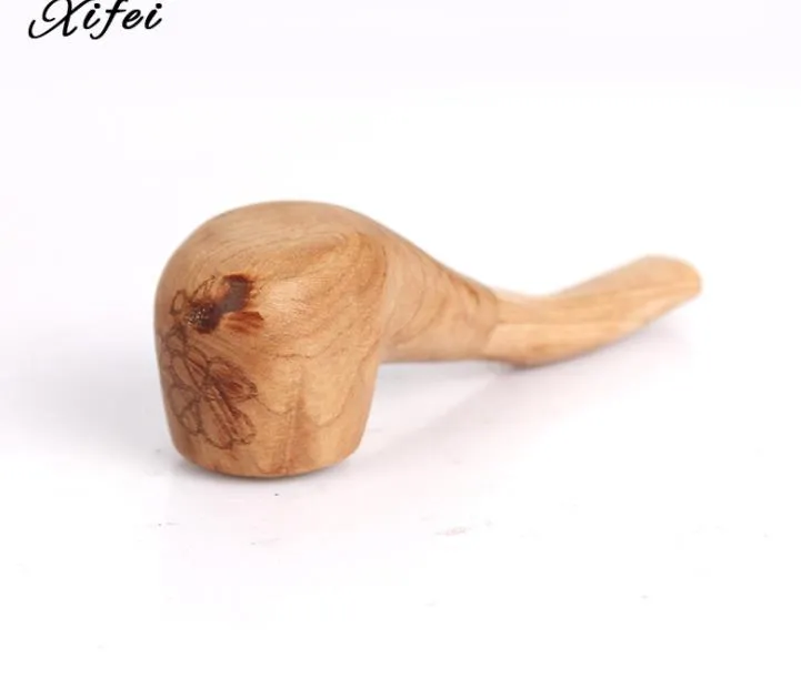 Wooden pipe pure solid wood hand-made filter pipe portable portable smoking set for men