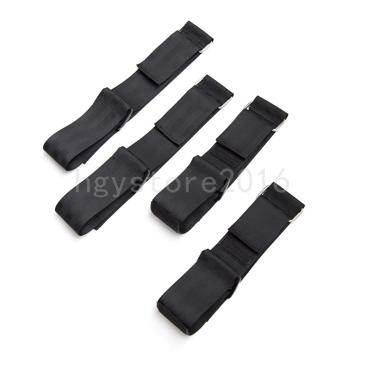 Bondage Sexy Slave Handcuffs Leg Thigh Straps Set Restraints Black Arm