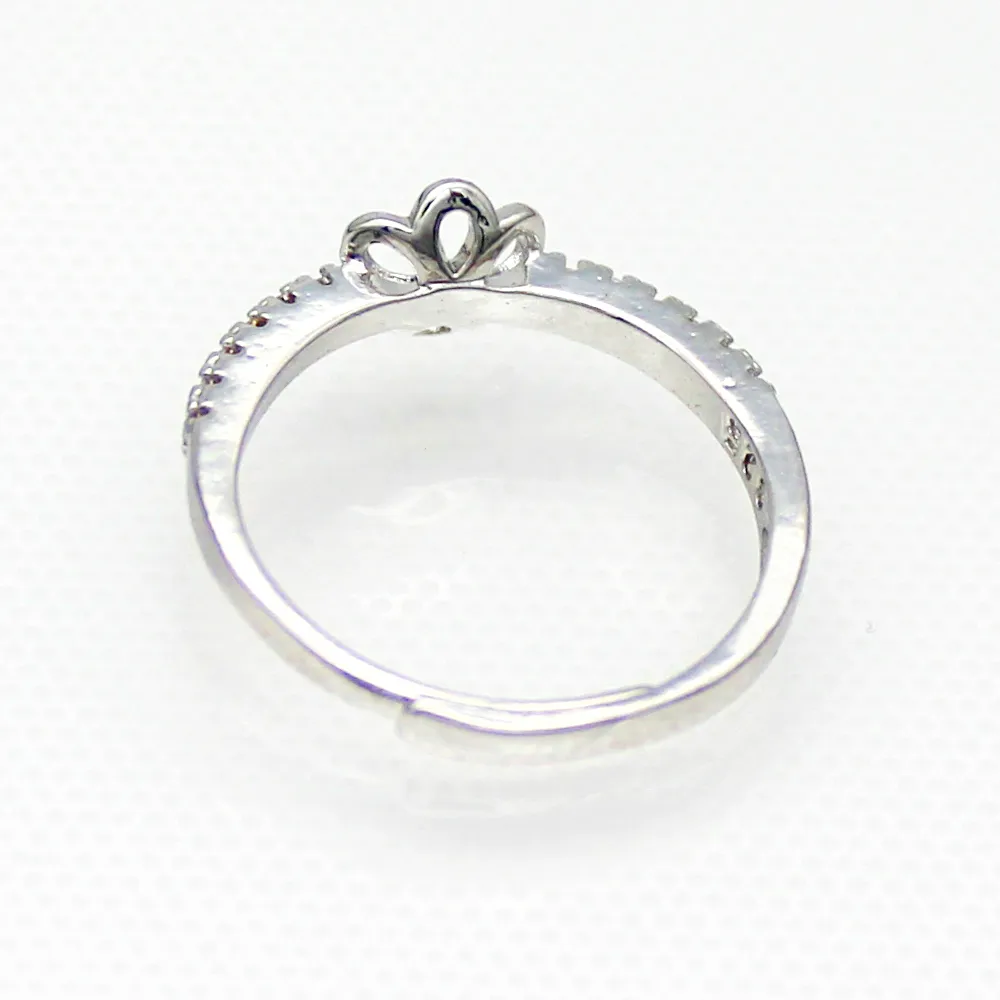 Groothandel vrouwen zoetwater parel zilveren ring, natuurlijke hoge kwaliteit ronde parel (gratis verzending 2-5 dagen)